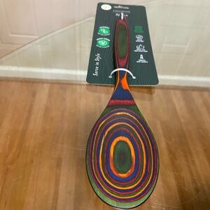 Pakkawood 12-Inch Spoon, Rainbow - Core Kitchen - New Ships